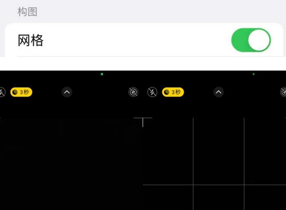 廉江苹果手机维修网点分享iPhone如何开启九宫格构图功能
