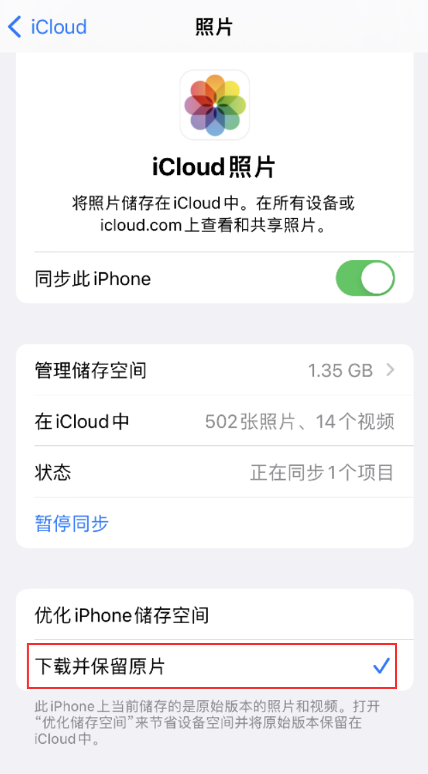 廉江苹果手机维修分享iPhone 无法加载高质量照片怎么办 