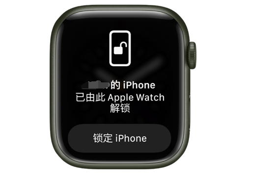 廉江苹果手机维修分享用 AppleWatch 解锁配备面容 ID 的 iPhone方法 